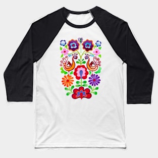 Ukrainian folk Flowers Baseball T-Shirt